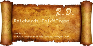 Reichardt Dolóresz névjegykártya